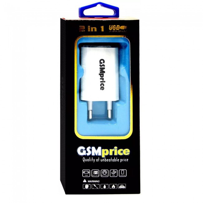 GSMprice Fast-Charging Adapter with Type-C Cable - 2Pin