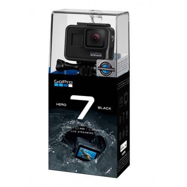 GoPro Hero 7 Black Waterproof 4K Action Camera - Black