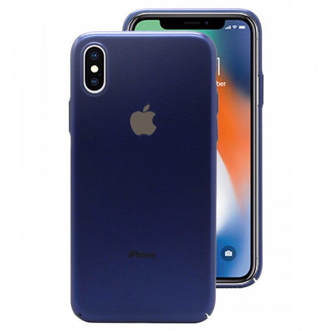 2Pack Hicool Dark Blue Hard Cover and 3D Screen Protector for iPhone X and XS