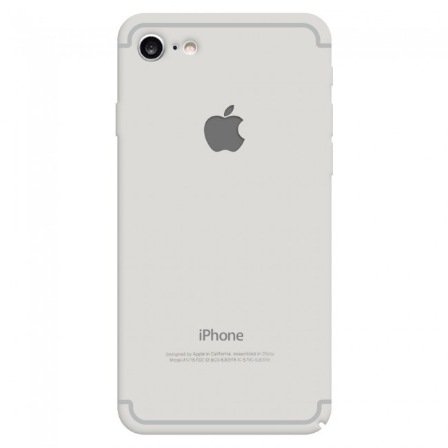 2Pack Hicool Light Grey Hard Cover and Clear Screen Protector for iPhone 7 and 8