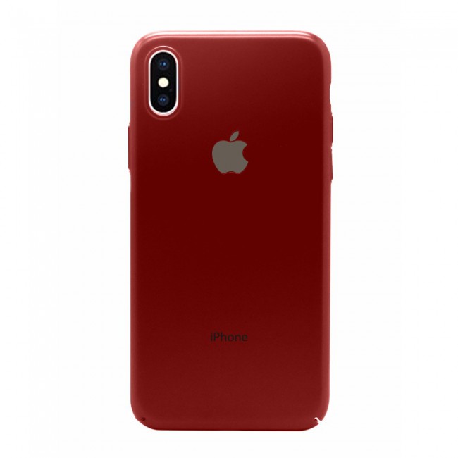 2Pack Hicool Red Hard Cover and 3D Screen Protector for iPhone X and XS