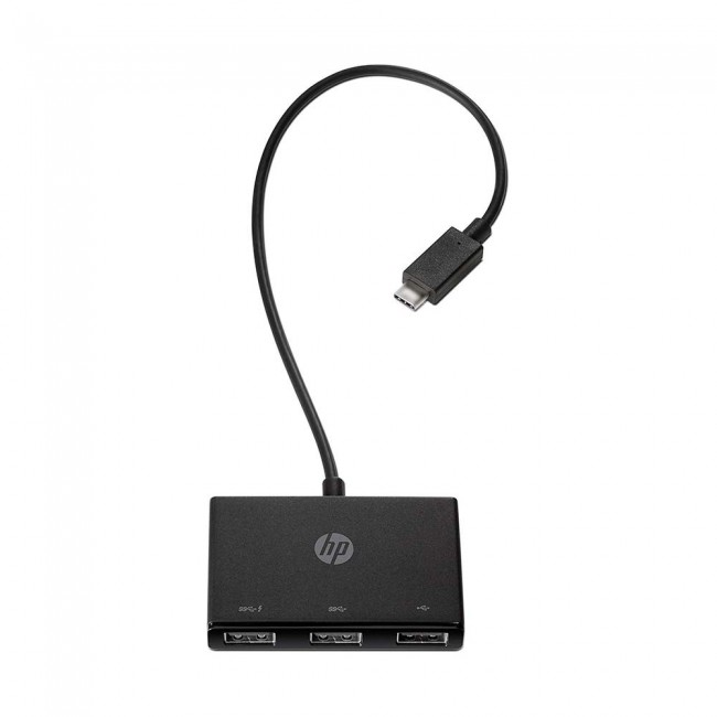 HP USB-C to USB-A Hub (Z8W90AA) for your Notebook or Tablet’s USB-C Port - Black