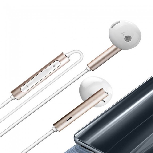 Huawei AM116 In-Ear Earbuds Headphones - Gold White