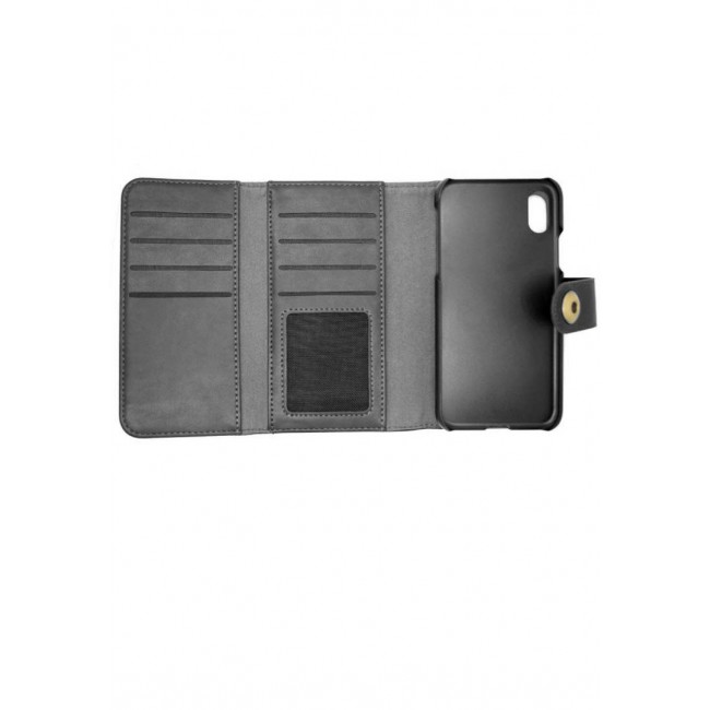 Margoun JDK Wallet Case for Apple iPhone X Flip Cover (RAM) - Black