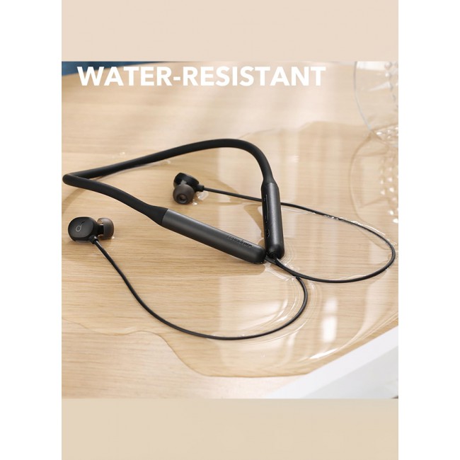 Anker Soundcore Life U2i Wireless Neckband Headphones USB-C Fast Charging Foldable and Lightweight Build Waterproof Headphones /Black