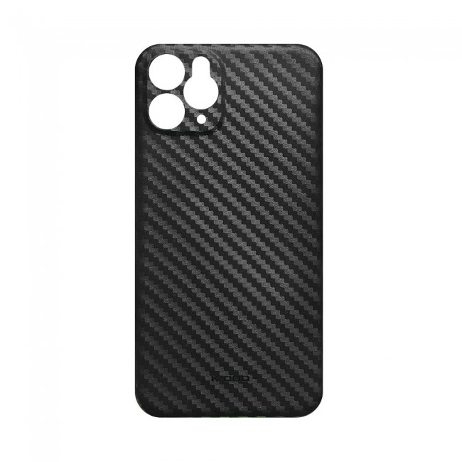 K-Doo Air Carbon Case with Carbon Fiber Design for iPhone 11 Pro Max – Black