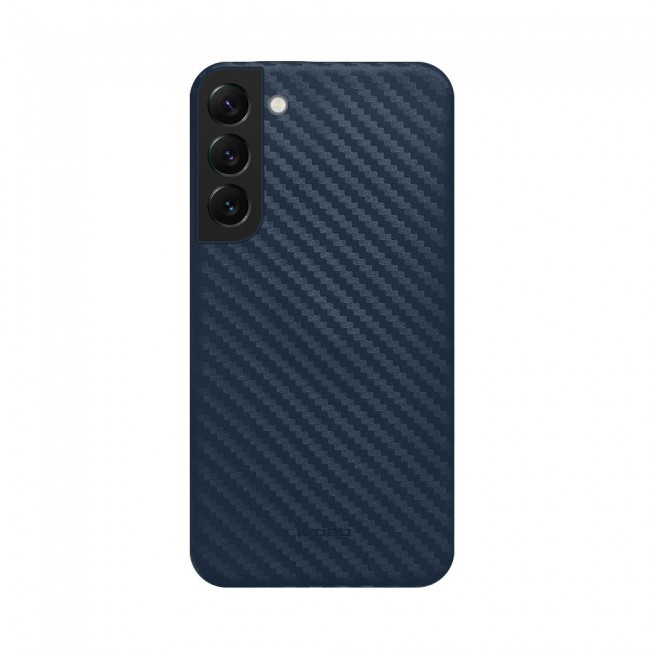 K-Doo Air Carbon Case with Carbon Fiber Design for Samsung Galaxy S22 Plus – Blue