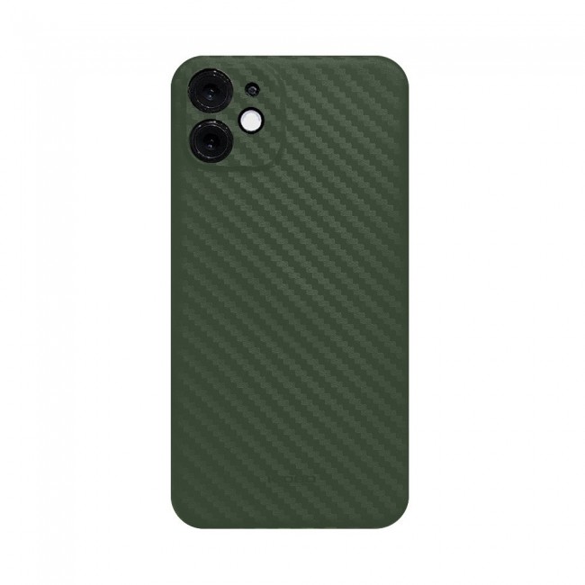K-Doo Air Carbon Case with Carbon Fiber Design for iPhone 11 – Green