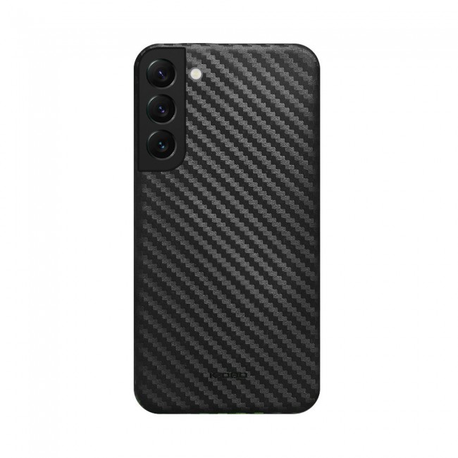 K-Doo Air Carbon Case with Carbon Fiber Design for Samsung Galaxy S22 – Black