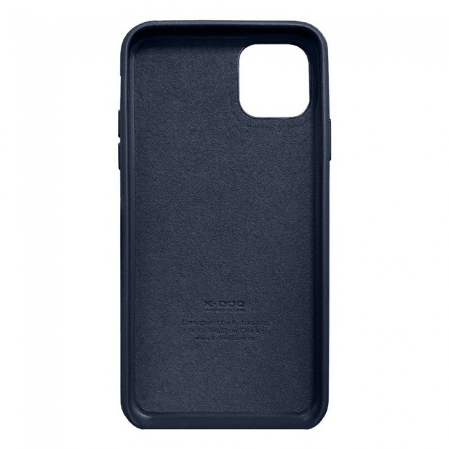 K-Doo Noble Collection Genuine Leather Case for iPhone 11 - Blue