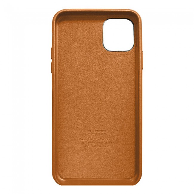 K-Doo Noble Collection Genuine Leather Case for iPhone 11 - Brown