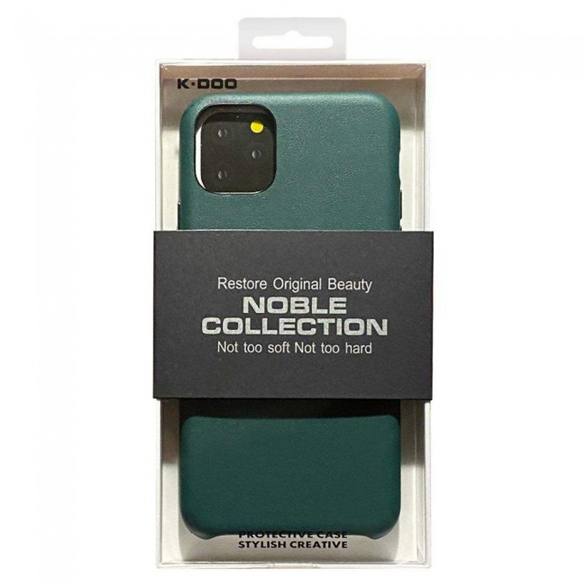K-Doo Noble Collection Genuine Leather Case for iPhone 11 Pro - Green