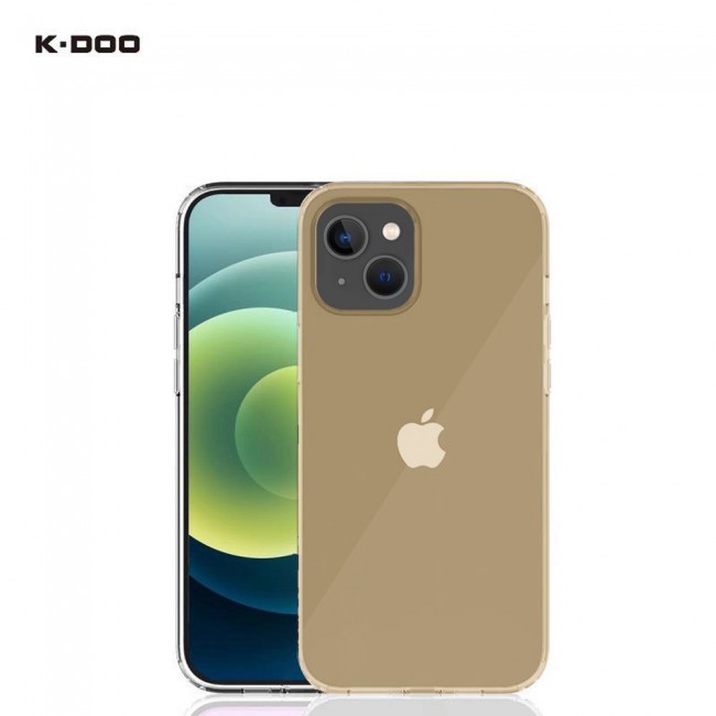 K-DOO Guardian Series Case Cover for iPhone 13 – Clear Gold