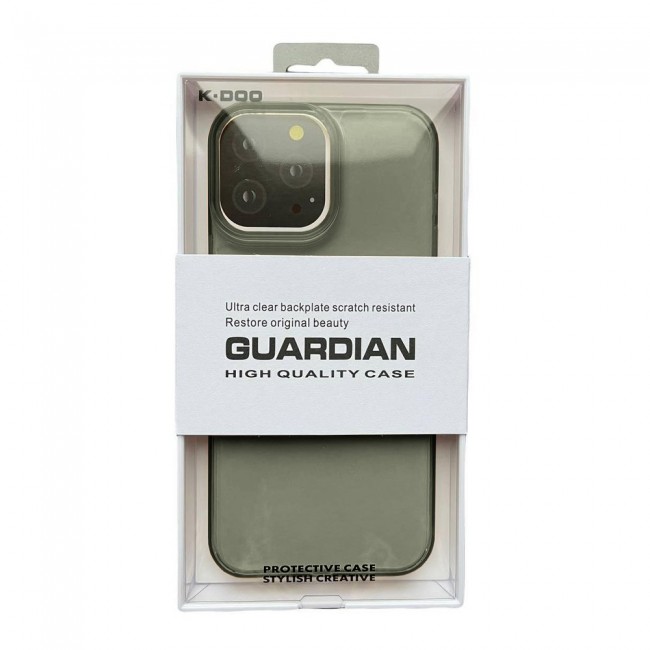 K-DOO Guardian Series Case Cover for iPhone 13 Pro – Clear Black