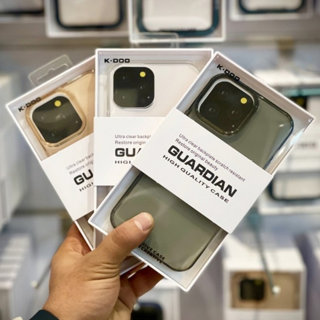 K-DOO Guardian Series Case Cover for iPhone 13 Pro Max – Clear Black