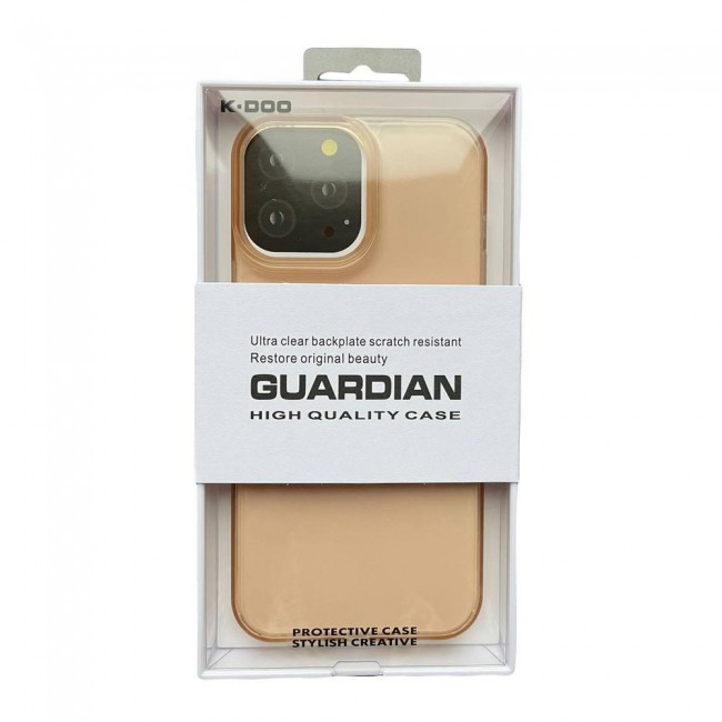 K-DOO Guardian Series Case Cover for iPhone 13 Pro Max – Clear Gold