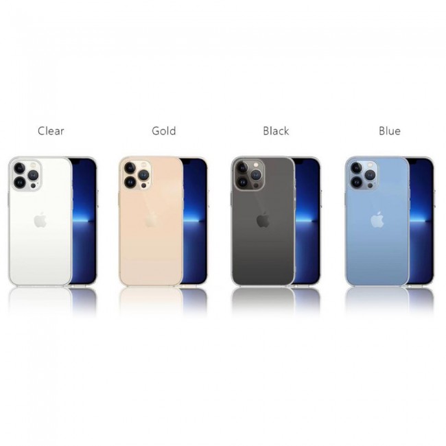 K-DOO Guardian Series Case Cover for iPhone 13 Pro Max – Clear Gold