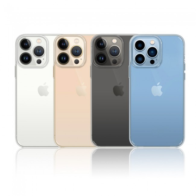 K-DOO Guardian Series Case Cover for iPhone 13 Pro Max – Clear Gold