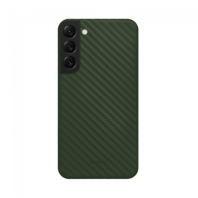 K-Doo Air Carbon Case with Carbon Fiber Design for Samsung Galaxy S22 Plus – Green