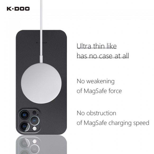 K-Doo Air Skin Case Cover for iPhone 12 Pro Max - Frosted Black