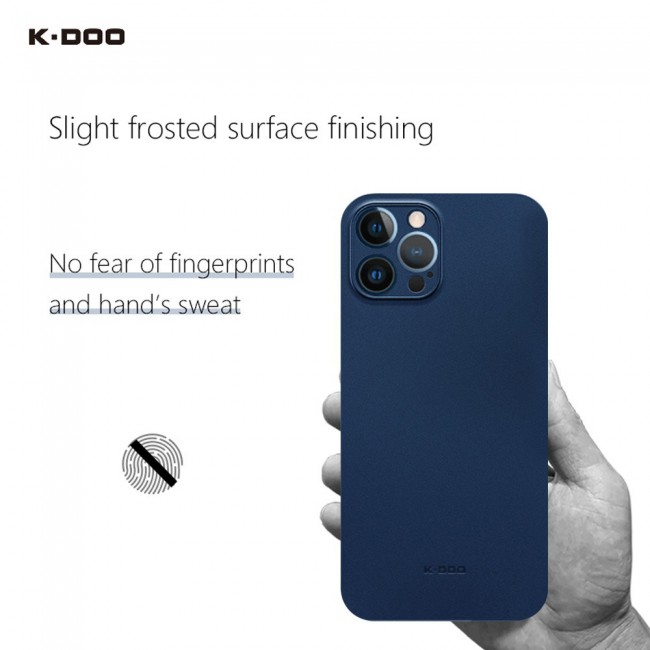 K-Doo Air Skin Case Cover for iPhone 12 Pro Max - Frosted Blue
