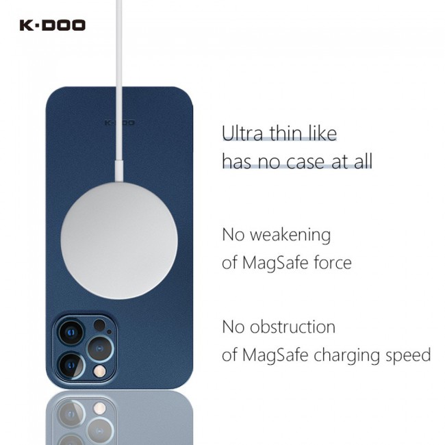 K-Doo Air Skin Case Cover for iPhone 12 Pro Max - Frosted Blue