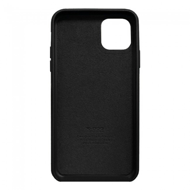 K-Doo Noble Collection Genuine Leather Case for iPhone 13 - Black