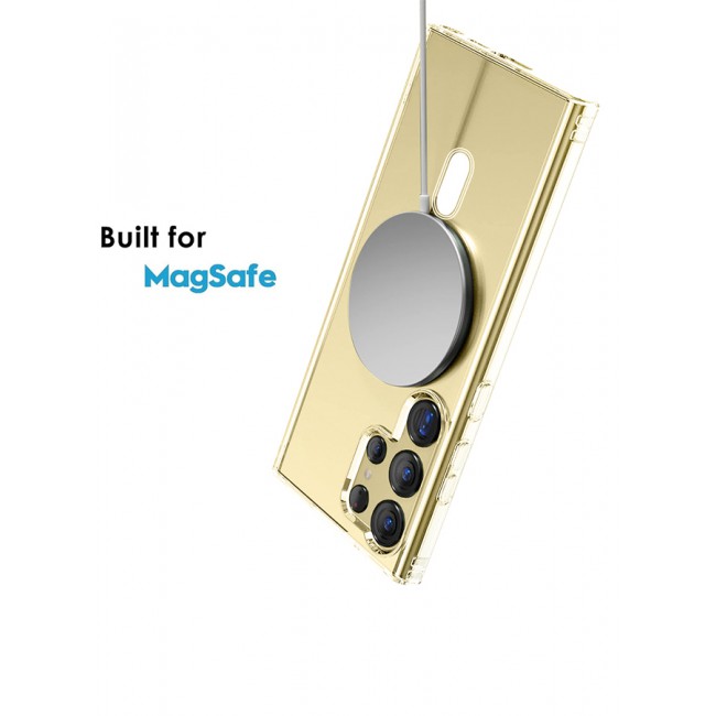 MARGOUN Samsung Galaxy S24 Ultra Case Translucent TPU Bumper Shockproof Phone Cover with Built-in Magnet Non-Yellowing Case Cover Compatible with MagSafe