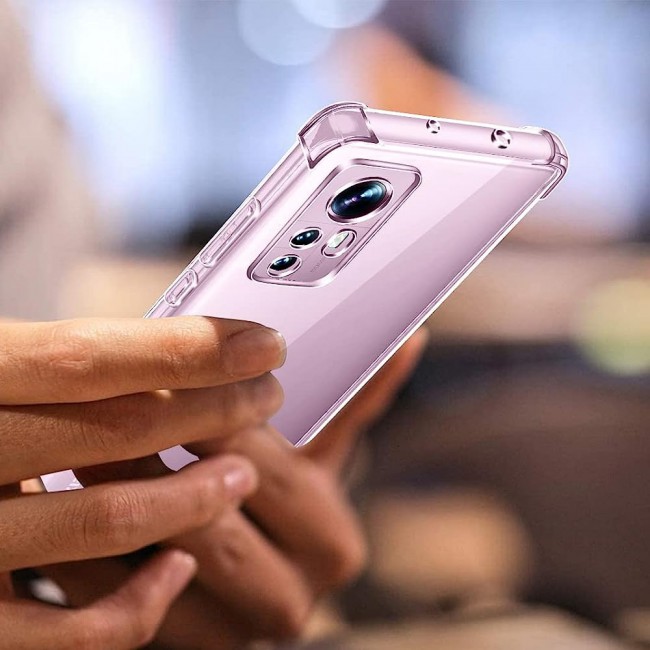 CATANES For Xiaomi 12 Lite Case Cover Clear Protective TPU Four Corners Cover Transparent Soft Case