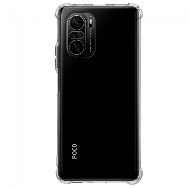 CATANES For Xiaomi Poco F3 Case Cover Clear Protective TPU Four Corners Cover Transparent Soft Case