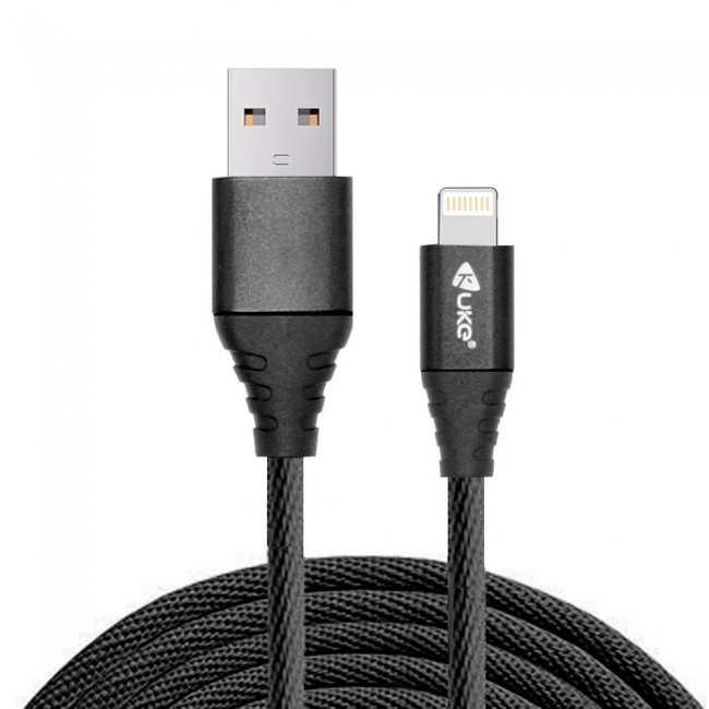 Kuke Design E65 Fabric Lightning USB Cable 1m – (NMT)