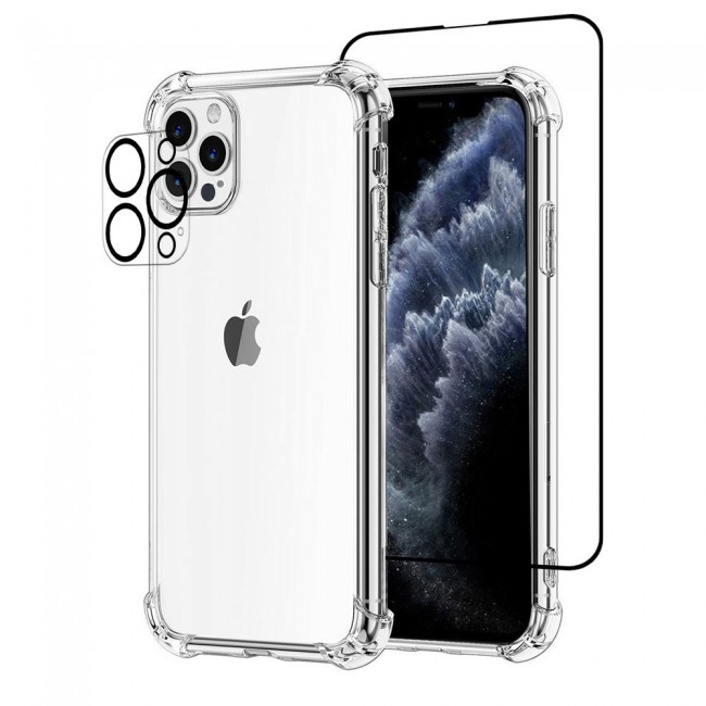 3Pack iPhone 13 Pro Max Lens Protector and Gorilla Case Cover and 3D Screen Protector by Margoun