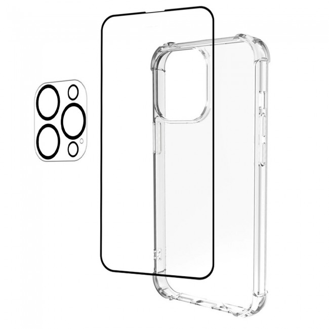 3Pack iPhone 13 Pro Max Lens Protector and Gorilla Case Cover and 3D Screen Protector by Margoun