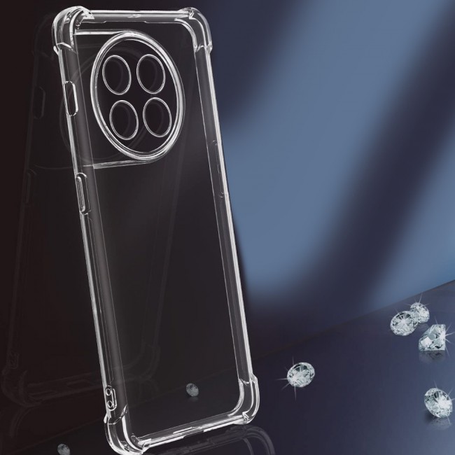 MARGOUN OnePlus 11 Case Clear Cover Slim Shockproof Reinforced Corner Protection Bumper Anti-Fall Transparent Soft TPU Case 6.7 inch Clear