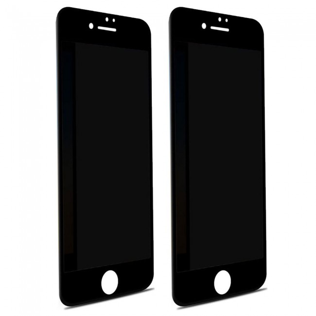 Apple iPhone 7 iPhone 8 Glass 3D Privacy Screen Protector Grand Shieldz by Margoun - Black Edge
