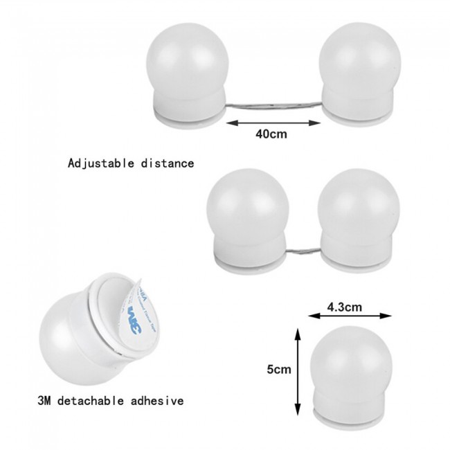 Vanity Mirror Lights Makeup Bathroom Bulbs 10Pcs