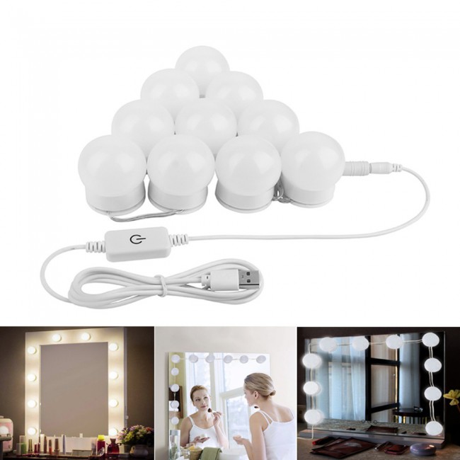 Vanity Mirror Lights Makeup Bathroom Bulbs 10Pcs