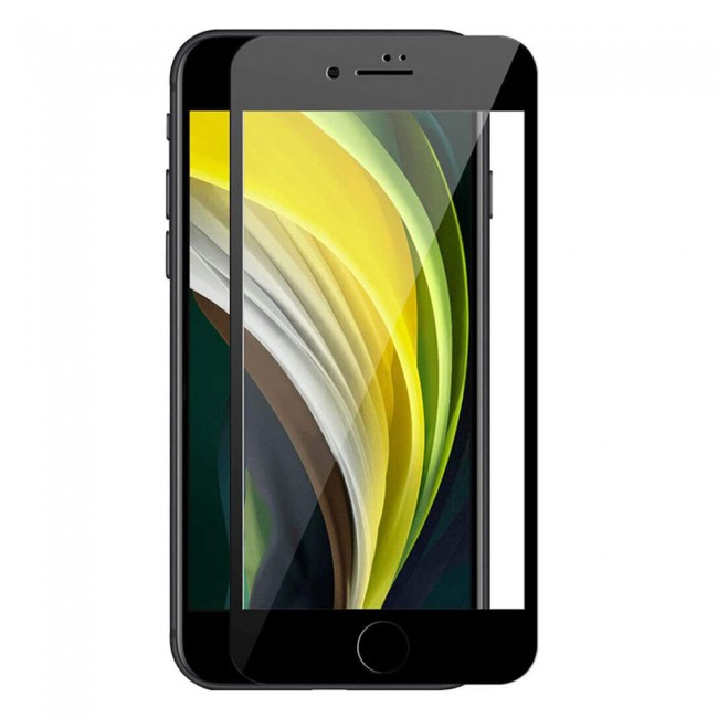 Apple iPhone SE 2020 Tempered 3D Glass 2-Pack Super Shieldz Margoun- Black Frame