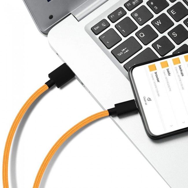 3 Pack Of OnePlus Fast Charge Type-C USB Cable Orange
