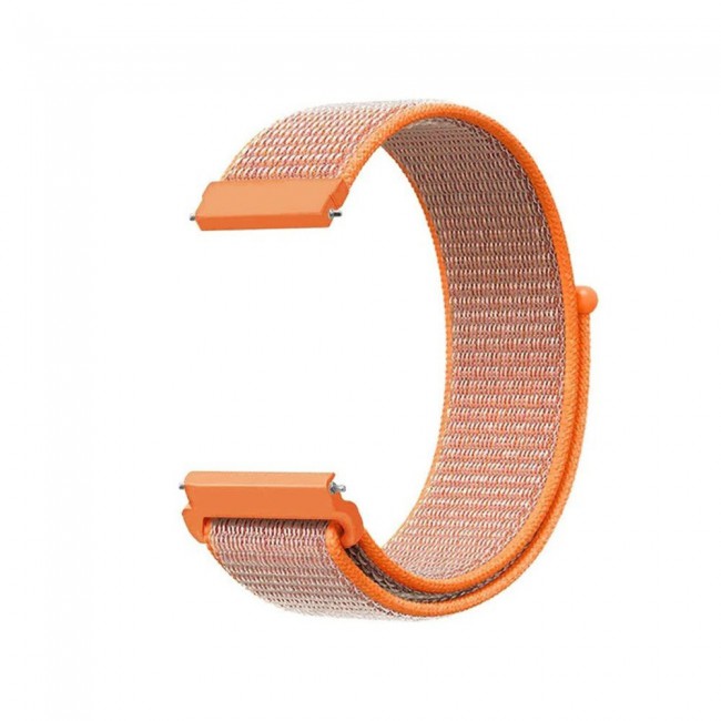 20mm Nylon Sport Watch Band for 20mm Samsung Galaxy Watch 4 and 4 Classic 40-44mm 42-46mm Henlein Series by Margoun - Spicy Orange