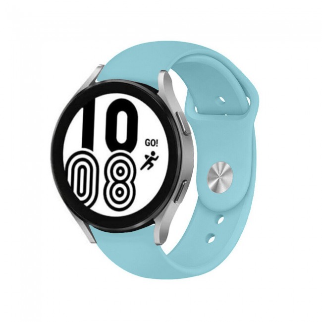 20mm Soft Silicone Band for Samsung Galaxy Watch 4 and 4 Classic 40-44mm 42-46mm Henlein Series by Margoun - Lime Green