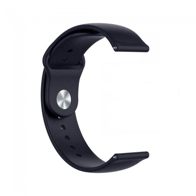 20mm Soft Silicone Band for Samsung Galaxy Watch 4 and 4 Classic 40-44mm42-46mm Henlein Series by Margoun - Midnight Blue