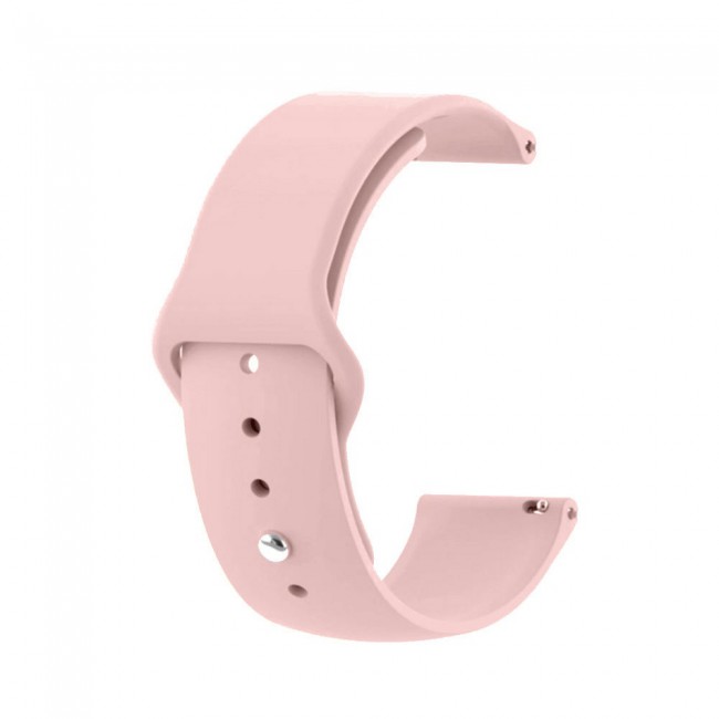 20mm Soft Silicone Band for Samsung Galaxy Watch 4 and 4 Classic 40-44mm 42-46mm Henlein Series by Margoun - Pink