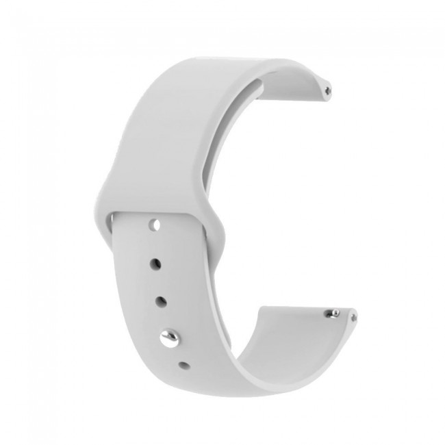 20mm Soft Silicone Band for Samsung Galaxy Watch 4 and 4 Classic 40-44mm 42-46mm Henlein Series by Margoun - Grey