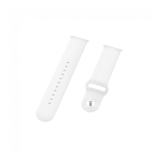 20mm Soft Silicone Band for Samsung Galaxy Watch 4 and 4 Classic 40-44mm 42-46mm Henlein Series by Margoun - Summit White