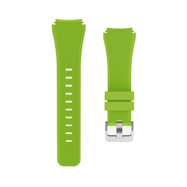 20mm Textured Silicone Watch Band for Samsung Galaxy Watch 4 and 4 Classic 40-44mm 42-46mm Henlein Series by Margoun - Green