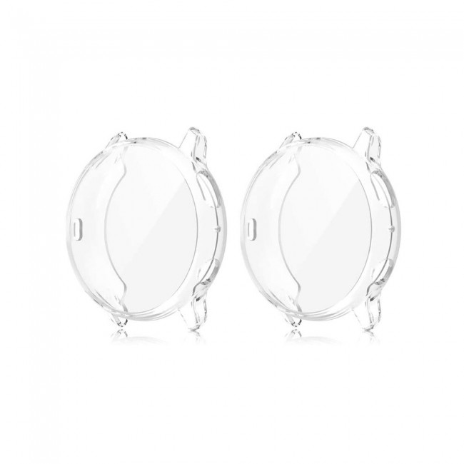 2Pack Margoun Case for Samsung Galaxy Watch Active 2 44mm - Clear