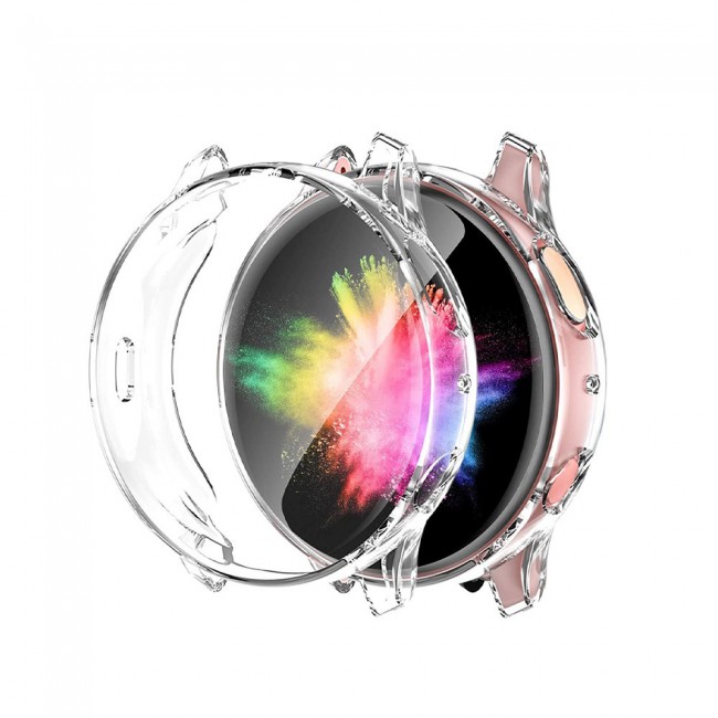 2Pack Margoun Case for Samsung Galaxy Watch Active 2 44mm - Clear