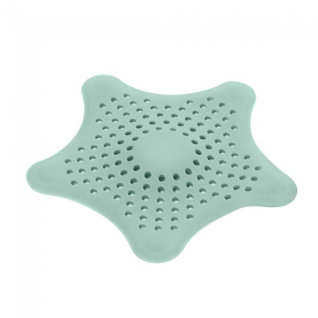 2Pack Panda Design Kitchen Sink Water Splash Guard and Silicone Star Sink Drain Filter - Light Green