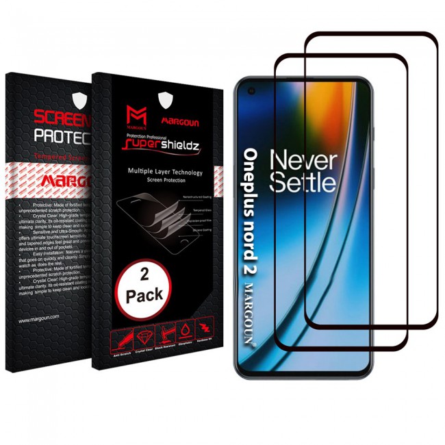 2Pack OnePlus Nord 2 3D Screen Protector Super Shieldz - Margoun